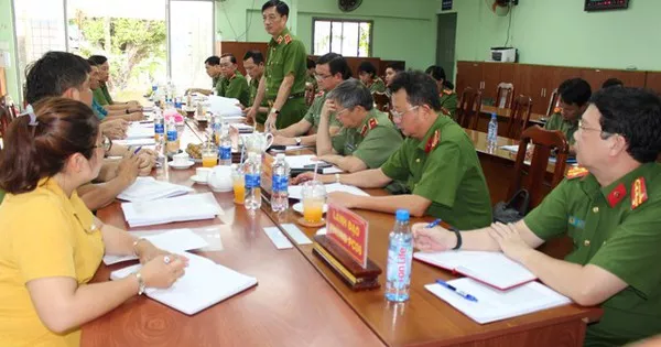 Bộ Công an làm việc với Công an TP.