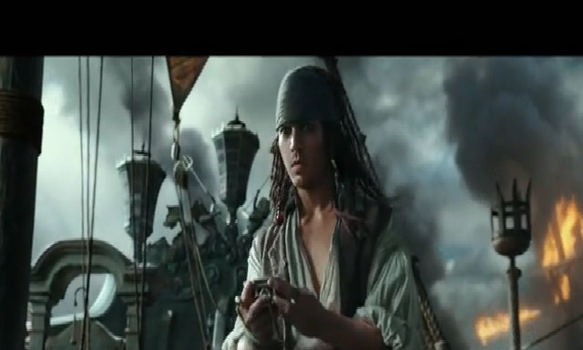 Johnny Depp thời trẻ trong phần năm "Nhưng tên cươp biển vùng Caribbean"