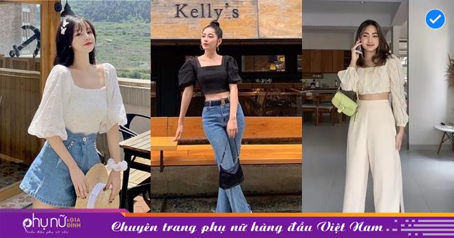 Hãy thử những cách phối đồ phối kết yêu thích với áo sơ-mi cổ bó vuông, người nào cũng sẽ mê mẩn