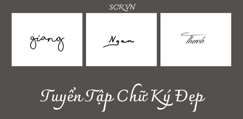 những mẫu chữ ký xinh thích thích hợp với phong thủy theo xu thế thế hệ nhất