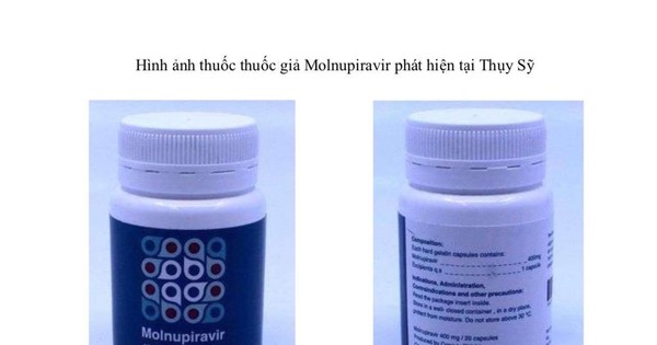bắt gặp thuốc giả Molnupiravir của Thụy Sĩ mang nhãn tiếng việt phái mạnh