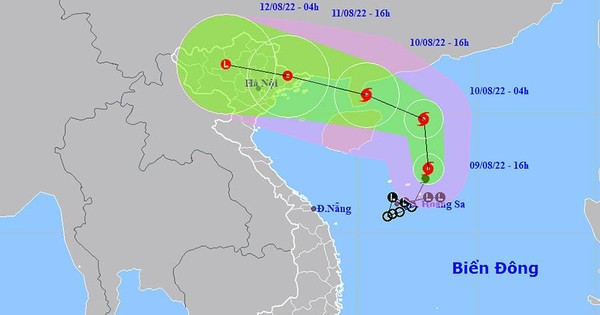 Từ thời điểm hôm nay, bão số 2 gây mưa ở Bắc Bộ