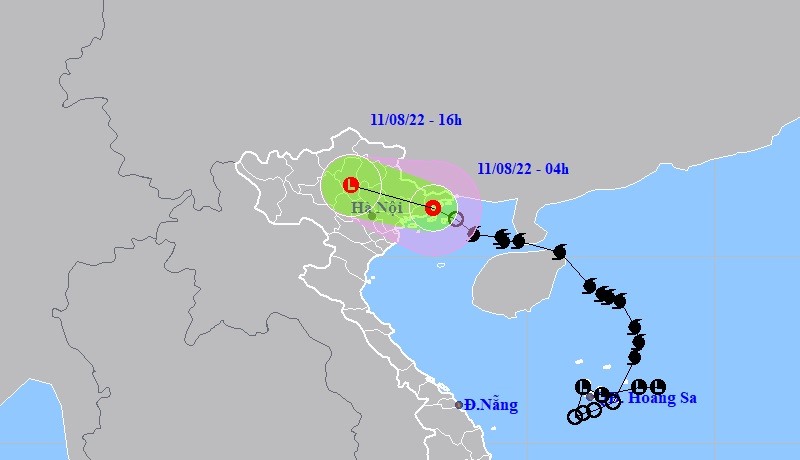 Bão số 2 suy yếu thành áp thấp nhiệt đới, đi vào Quảng Ninh - Hải Phòng