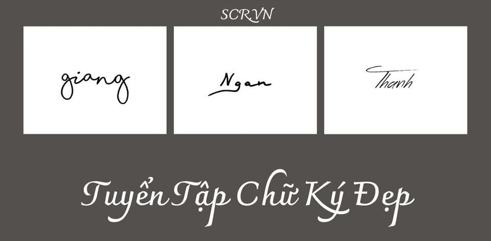 Mẫu chữ ký đẹp hợp phong thủy theo xu hướng mới nhất - SCR.VN