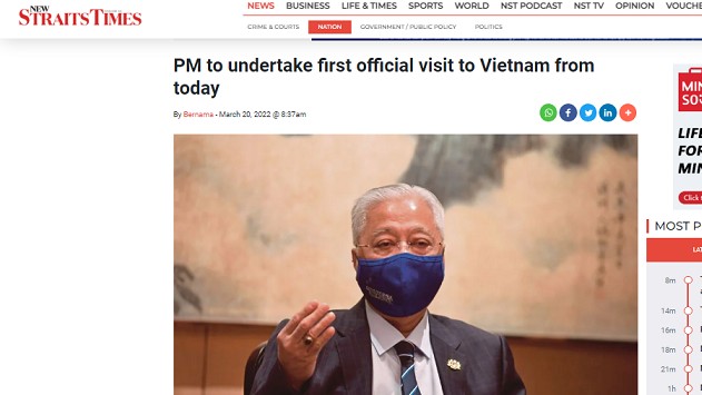 Báo Malaysia: Việt Nam là láng giềng và đối tác thân thiết trong ASEAN