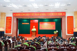 Tỉnh ủy Nghệ An quán triệt, triển khai thực hiện Nghị quyết của Bộ Chính trị về xây dựng lực lượng Công an nhân dân 
