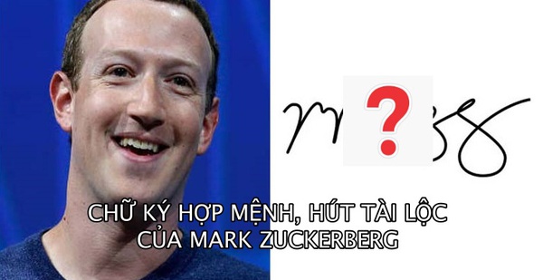 Chữ ký của Mark Zuckerberg với gì ko giống nhau?