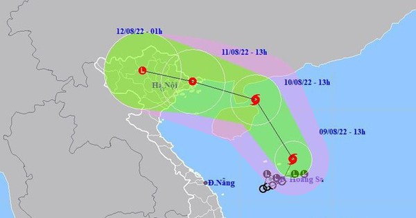 Áp thấp mạnh lên thành bão số 2, hướng vào lục địa việt phái nam phái nam