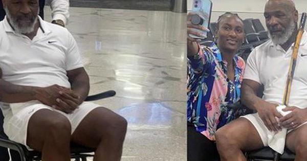 Huyền thoại Mike Tyson ngồi bên trên xe lăn sau lúc tuyên bố “sắp chết”