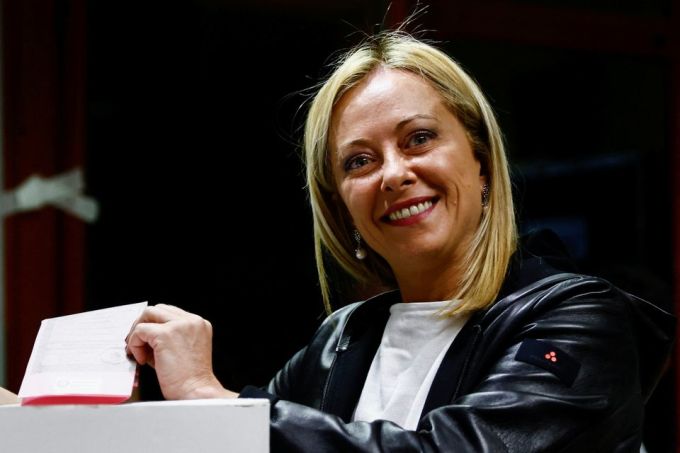 Giorgia Melosi, lãnh đạo đảng Anh em của Ý, vừa tuyên bố chiến thắng trong cuộc tổng tuyển cử ngày 25/9.