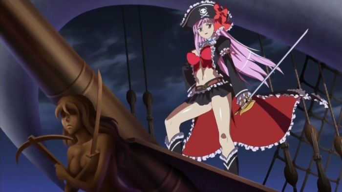 anime cướp biển cô gái tóc hồng