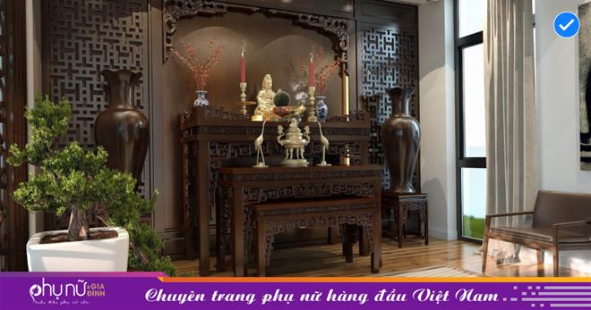 Để bàn thờ được nạp sinh khí tốt, lúc quét dọn phải tránh 5 điều kiêng kỵ.