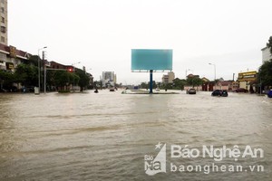 Nhiều tuyến ở Thành phố Vinh tràn ngập nặng