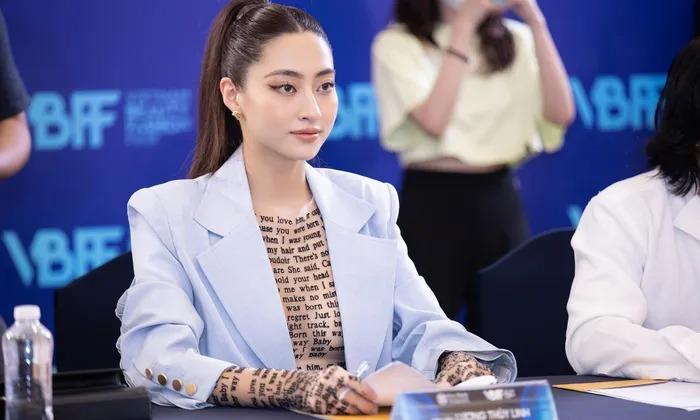 Hoa hậu Lương Thùy Linh xăm trổ đầy mình để làm giám khảo 2