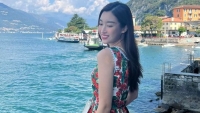 Hoa hậu Đỗ Mỹ Linh đi du lịch Ý