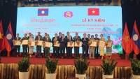 Lãnh đạo 7 tỉnh của Lào dự Lễ kỷ niệm 60 năm thiết lập quan hệ ngoại giao hai nước tại Nghệ An