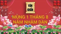 Văn khấn ngày 1/8 âm lịch 2022, thờ cúng tổ tiên, thần linh theo truyền thống của người Việt.