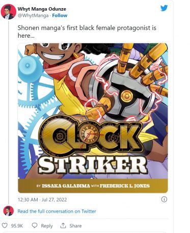 Whyt Manga Clock Striker Black Nữ nhân vật chính Shounen